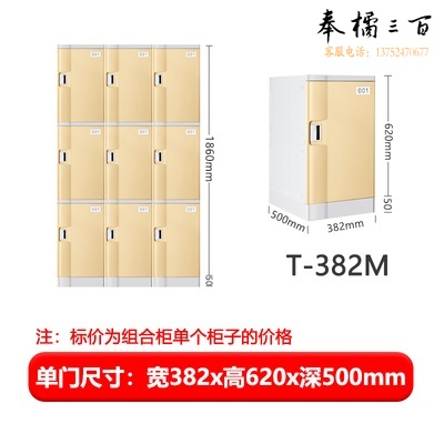 ABS塑料更衣箱   办公家用立式储物箱   T-382M  货号：JC（不含安装）