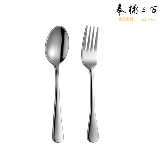 不锈钢餐具套装 叉、勺两件套  货号：JC