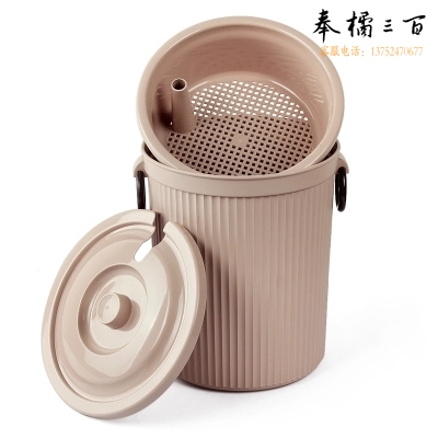 滤茶桶 废水桶垃圾桶茶水桶茶盘排水桶茶漏管27cm桶口直径25cm