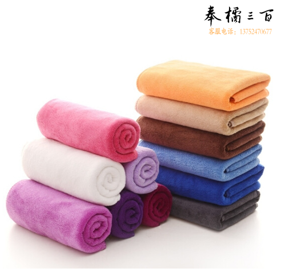 理发店专用速干毛巾美容院毛巾美发店纤维干发巾吸水 10条装 加厚35*75cm