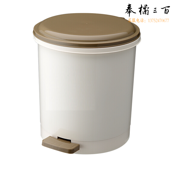 带盖垃圾桶 6L 办公室纸篓