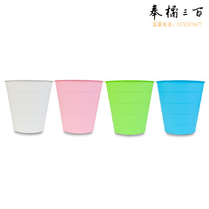 晨光（M&G）时尚圆形清洁桶 彩色垃圾桶彩色纸篓ALJ99412 灰粉绿蓝颜色随机