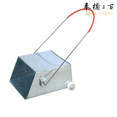 环卫铁垃圾铲带轮铁簸箕户外垃圾斗保洁铁簸箕铁背斗