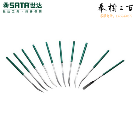 世达（SATA）10件套金刚石异型什锦锉 3×140MM  货号03805
