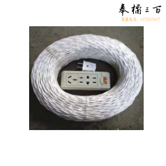 0.75 花线，胶对线，电线（不含图片中的插座，插头）95米/盘