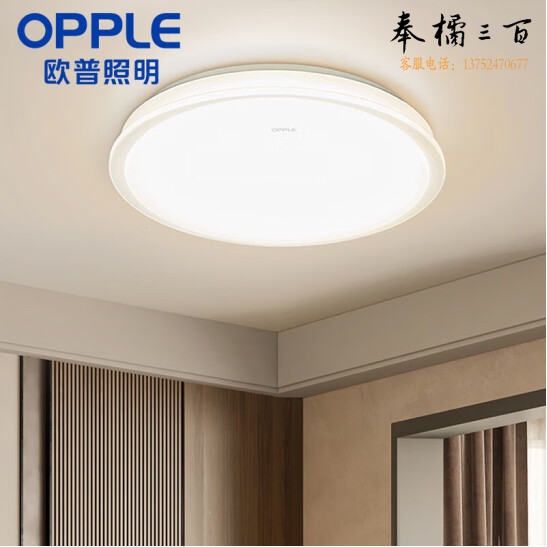 欧普  LED卧室灯吸顶灯  圆形现代简约吸顶灯   260mm 13W 货号：JC