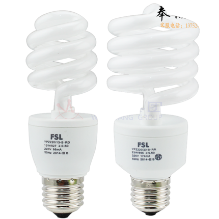 佛山FSL 螺旋 15W3000K螺旋节能灯