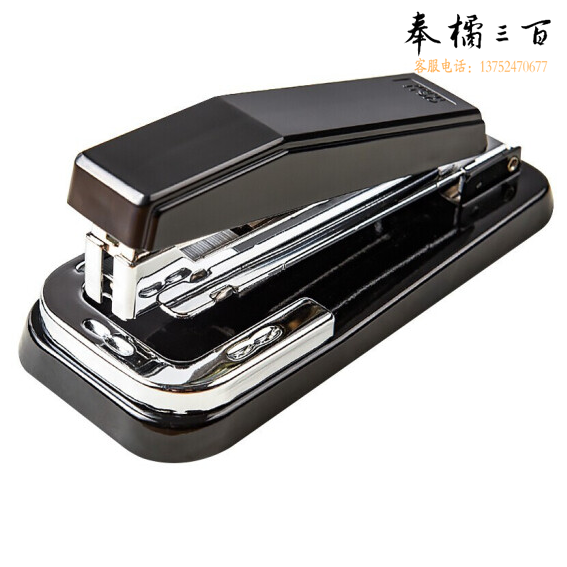 得力 deli 0828 订书机 12#订书器 厚度25页 黑色 机头可旋转