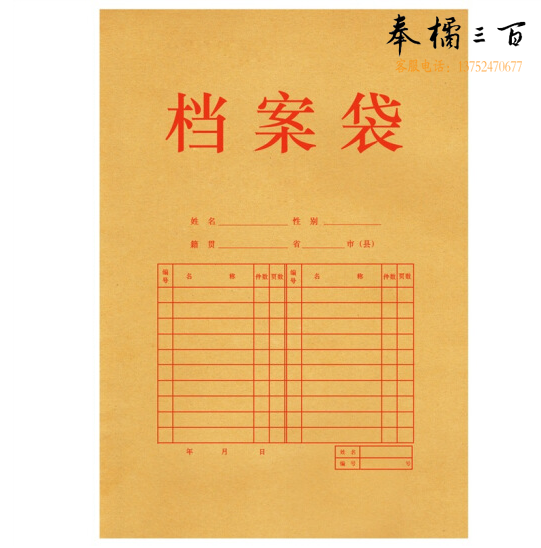 得力 5952 档案袋 340*240*30mm A4文件袋10个装