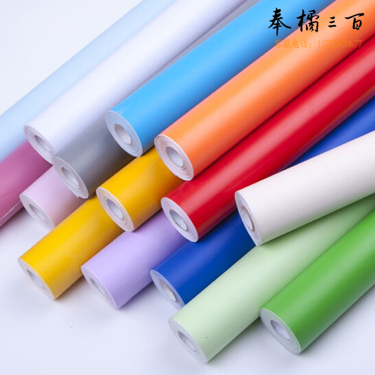 不干胶墙纸即时贴 60cm 10米/卷(备注颜色)  货号：GD