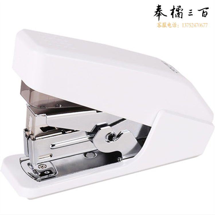 得力(Deli) 省力订书机 0466 白色 适用24/6-26/6钉 115*40*42mm