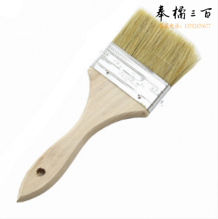  6寸 油漆刷木柄猪毛刷猪鬃刷文玩毛刷扫灰清洁毛刷