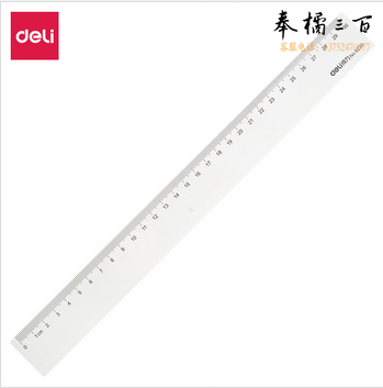 得力 6230 直尺 30cm 透明
