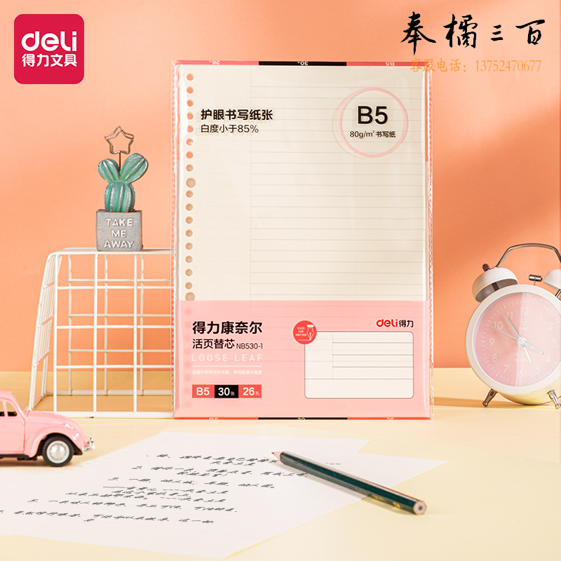 得力(deli) NB530-1活页替芯(康奈尔)(本)