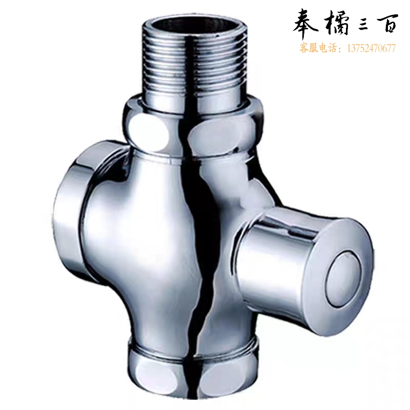 全铜延时冲水阀 特大体 手按式