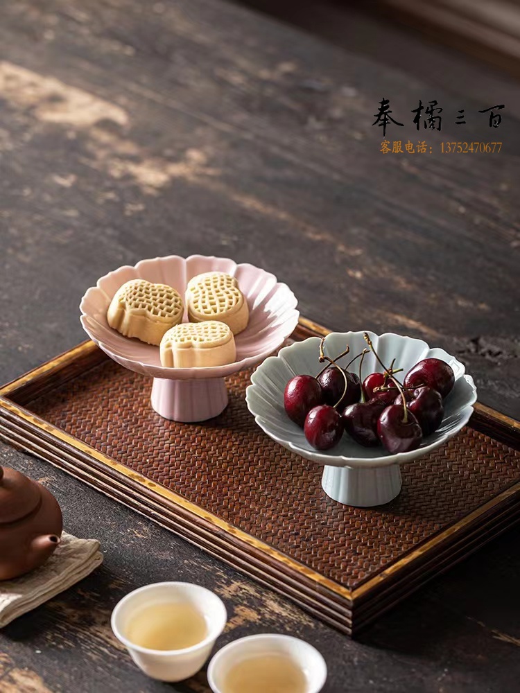 教学用具宋代点茶中式茶点盘精致点心盘复古盘