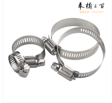 6分 卡箍不锈钢喉箍固定卡抱箍管卡管箍管夹紧固件可调节夹箍卡扣子 (10个起订)