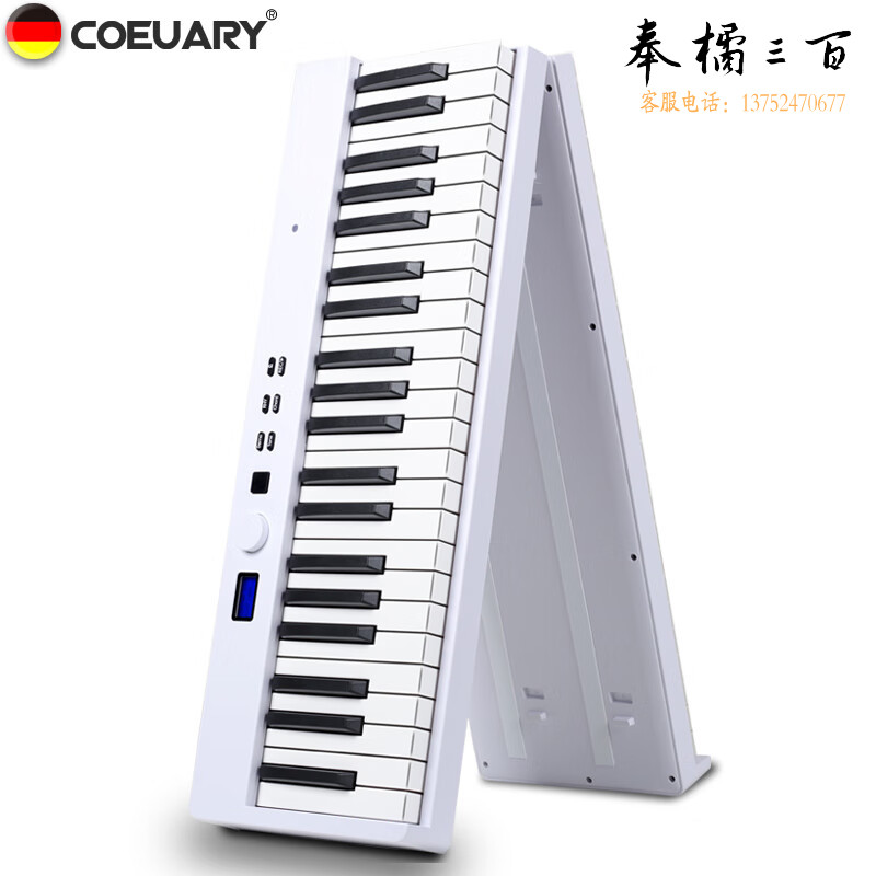 科德尔（Coeuary）88键电子琴可充电蓝牙折叠电子琴成人儿童初学者幼师专业教学琴
