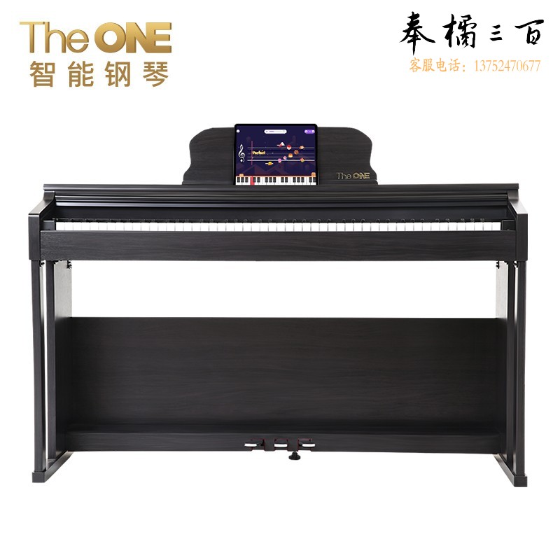  壹枱（The ONE）智能电钢琴 88键重锤数码电子钢琴 儿童初学成人考级 PLAY黑色