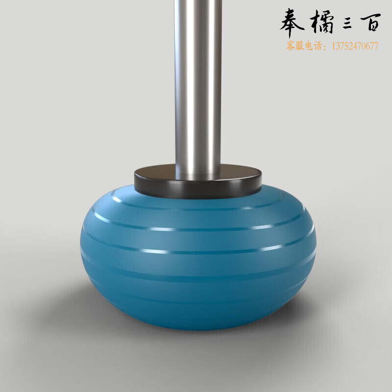 迪卡侬瑜伽球普拉提加厚瑞士球GYPA大号-75厘米-蓝绿-4135366