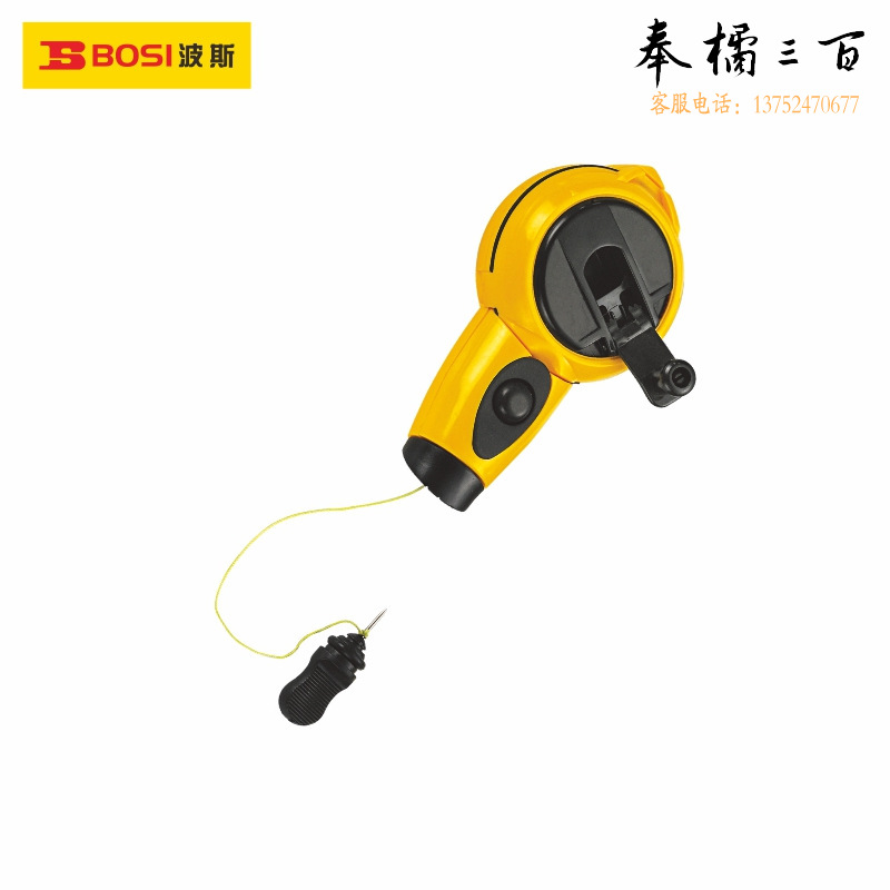 波斯（BOSI）迷你款墨斗划线器木工手摇手动弹线器装修画线器 BS160915（25M）现货