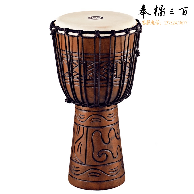 MEINL麦尔MEINL10英寸远古时代非洲鼓手鼓桃花芯整木掏空HDJ17-M