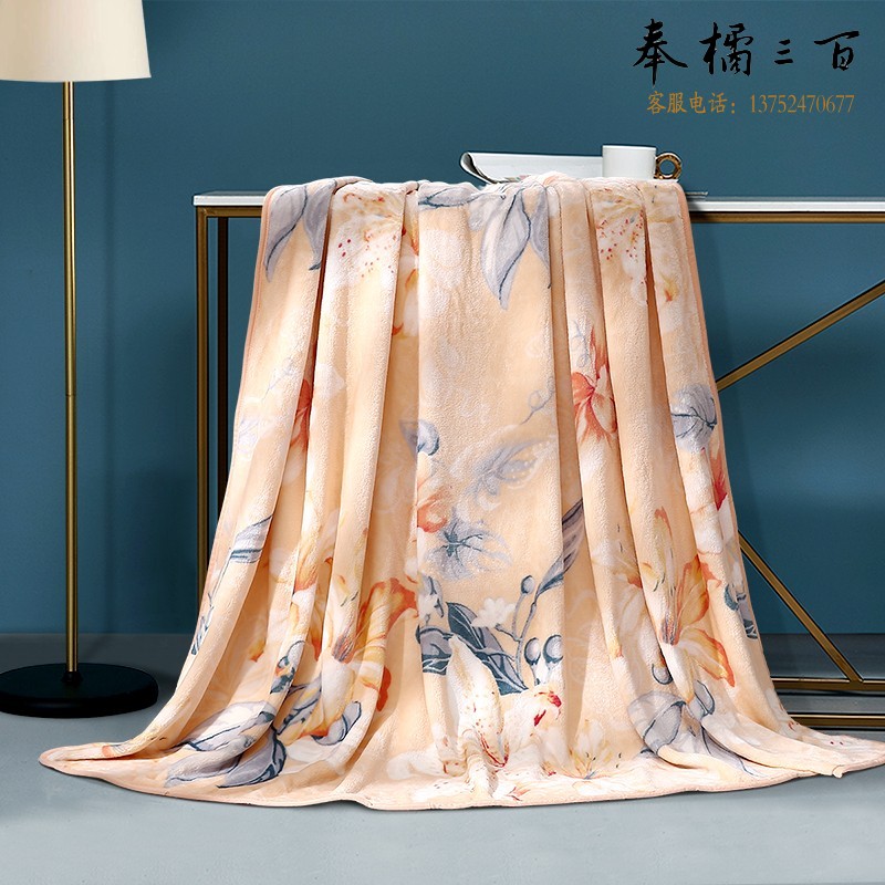 富安娜（FUANNA） 春秋毯子毛毯 四季可用法兰绒毯舒柔毯 双人办公室沙发午睡毯 法兰绒毯-缤纷 180*200cm