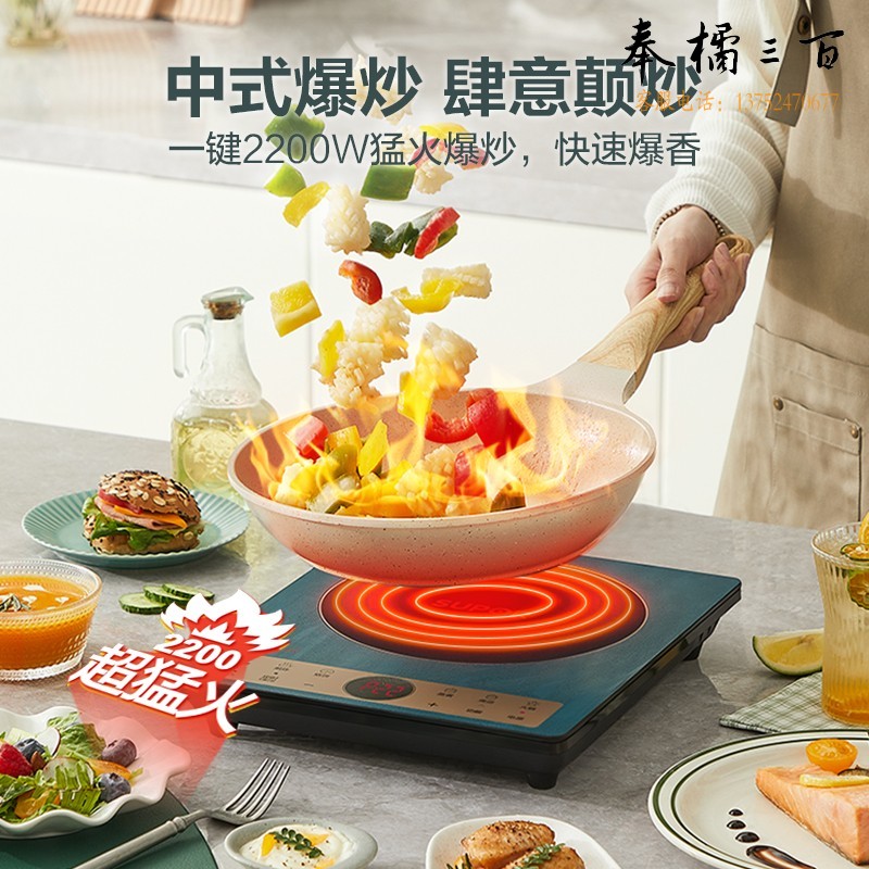 苏泊尔（SUPOR）电磁炉 2200W大功率 9档火力广域可调一键超猛火家用电磁炉火锅炉C22-IH82E