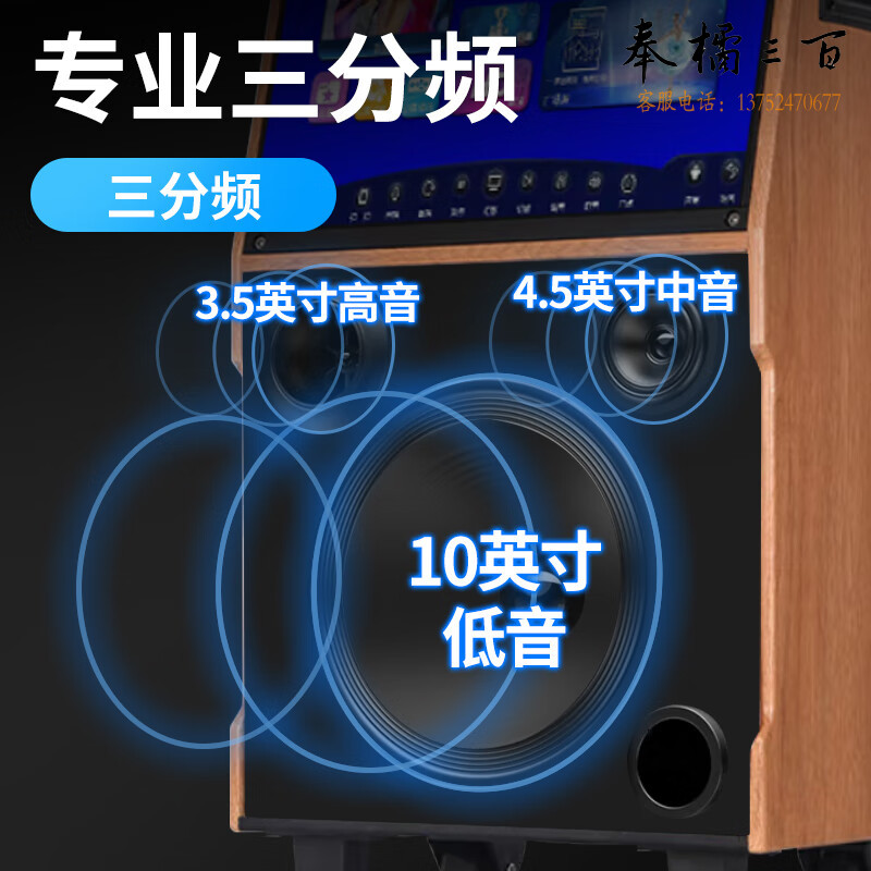 康佳（KONKA）D102S户外广场舞音响带显示屏触屏网络唱歌移动蓝牙KTV拉杆音箱老人K歌语音点歌一体视频机家用