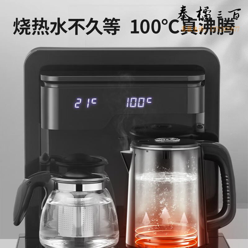 九阳（Joyoung）茶吧机饮水机家用立式下置水桶自动上水多功能双口出水24小时保温WH190 冰温热