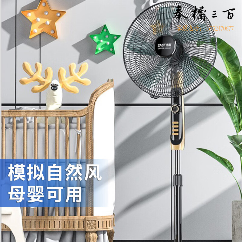 先科（SAST）电风扇/落地扇/空气流通/工业落地扇/工程家用风扇/五叶大风量风扇262-18A