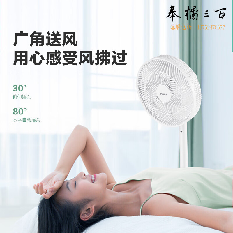 格力（GREE）【远程遥控】七叶轻音立式电风扇家用柔风落地扇台式桌面小型风扇大风量节能宿舍电扇 FS-3015Bh7