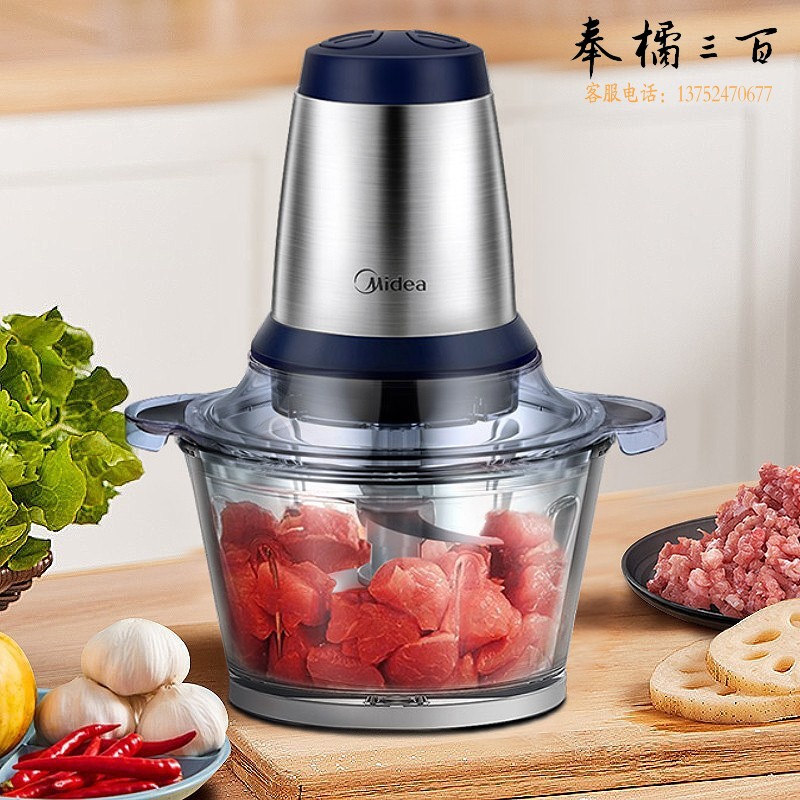 美的（Midea）绞肉机家用电动婴儿宝宝辅食机料理机绞肉馅机台式搅拌机智能LZ25Easy225
