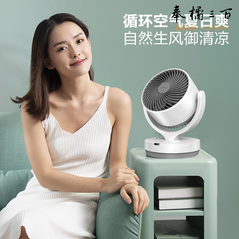 艾美特（AIRMATE）空气循环扇家用台式节能电风扇四季对流小风扇大风量卧室宿舍遥控摇头轻音空调伴侣 CA15-R27