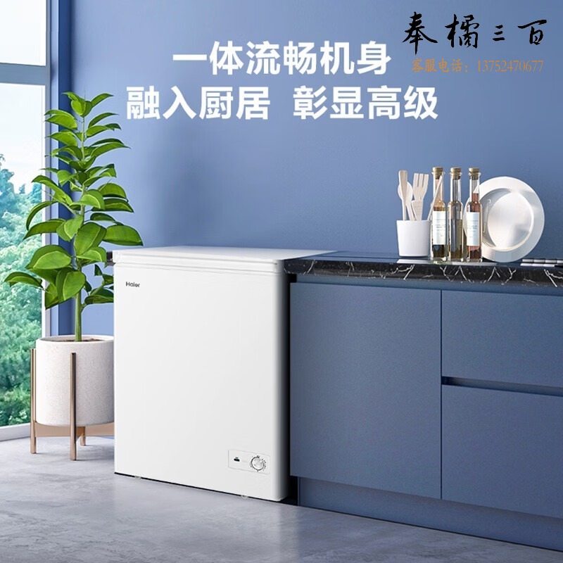 海尔/Haier 海尔 BC/BD-142HT 142升低霜冰柜家用商用 冷藏柜冷冻柜转换母乳小冰柜商用小型冰箱冷柜