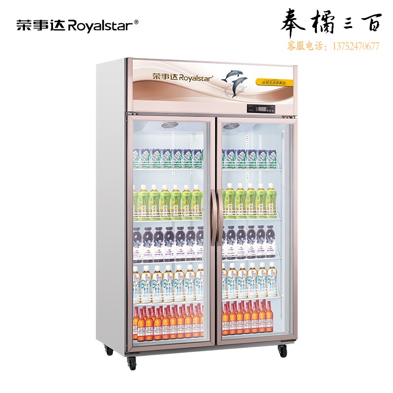 荣事达 LC-1000CF 双开门展示柜 冷藏柜 LC-1000CF