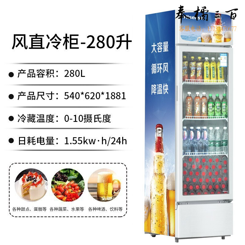 海信 SC-280FL 保鲜冷藏设备 冷藏陈列柜