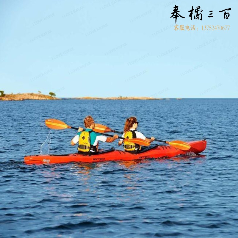 泊狮东 5.2米独木舟钓鱼船情侣皮划艇钓鱼船硬艇塑料船