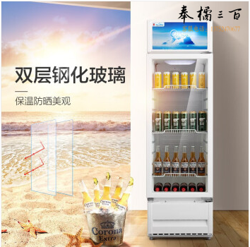 美的 SC-230GM 展示柜商用冷藏柜冰柜 230升立式单门冰箱饮料柜