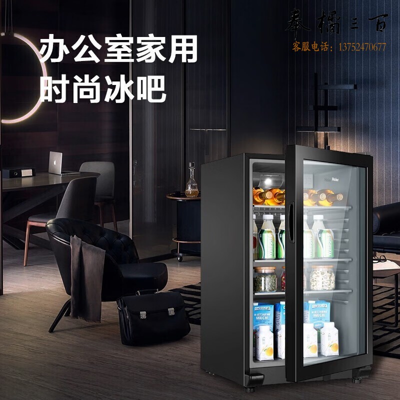 海尔 /Haier 冰吧家用客厅饮料茶叶柜红酒水果保鲜柜立式冷藏柜办公室迷你小冰箱 98升丨 机械控温丨LC-98H 冰箱配件