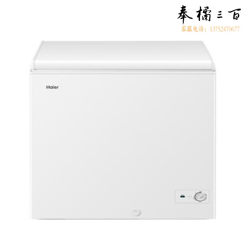 海尔/Haier 200升迷你商用小型冰柜 卧式单温冷柜保鲜冷藏冷冻转换小冰箱 节能冷柜