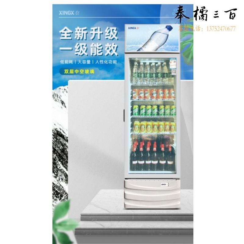 星星 LSC-303G 星星/XINGX 饮料商用立式展示柜冷藏柜风冷蔬菜水果保鲜冰柜啤酒陈列柜  LSC-303G 冷柜