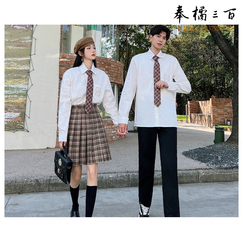 Y 高中初中学生英伦学院风jk制服舞台大合唱演出服秋季班服三件套潮