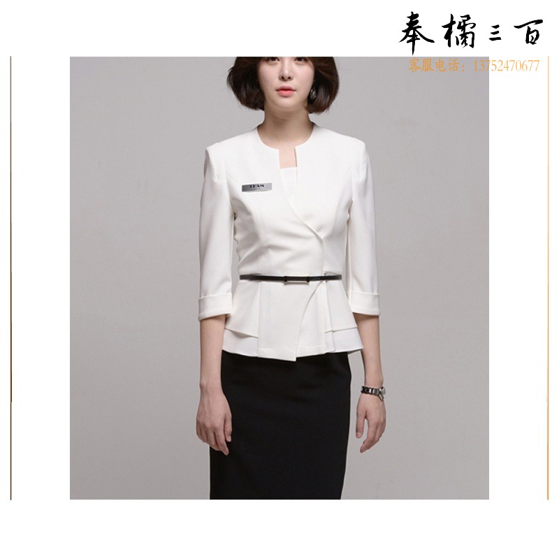 美伊 面试职业装西装裙韩版美容院工作服女咨询制服前台店长服