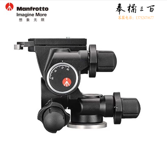 曼富图(Manfrotto) 410 单反相机稳定拍摄三脚架铝合金 专业轻型齿轮式云台 微距云台 建筑拍摄云台 三维云台 (承重5kg)