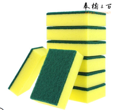 海绵百洁布 洗碗布 黄绿海绵擦
