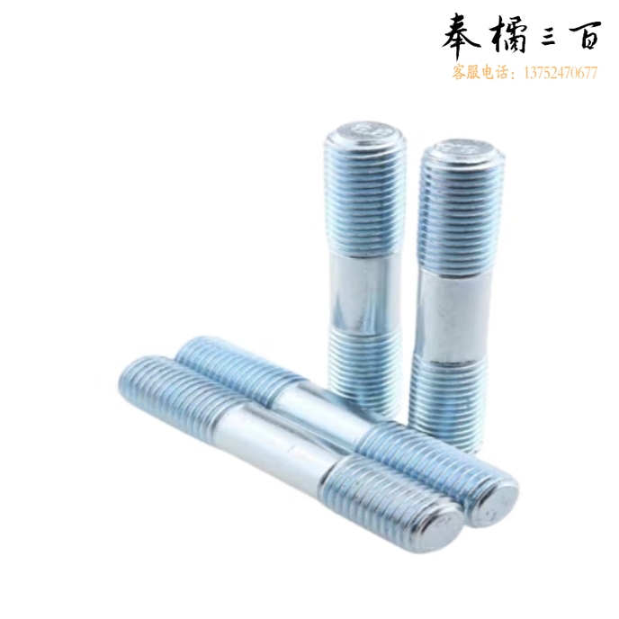 双头螺丝 4.8级镀锌 对丝 螺栓 M22*200 ；套