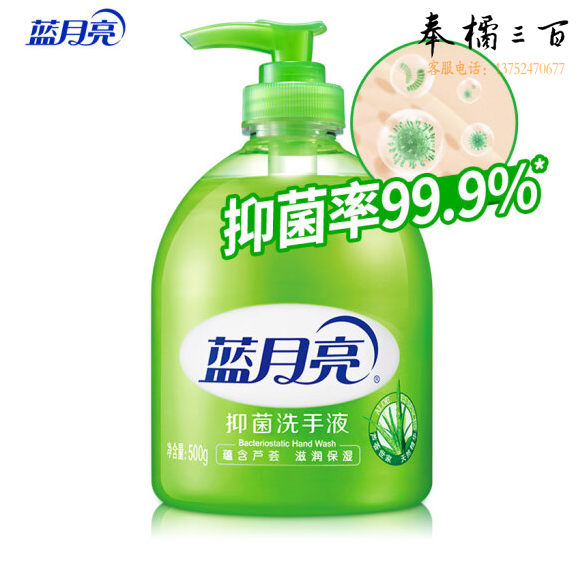 蓝月亮洗手液 芦荟抑菌 500g/瓶