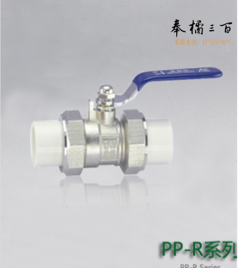 PPR双活接铜球阀25mm