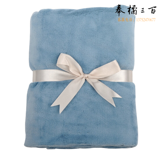 便携薄毯子 单人便携小毛毯  美兰色 150*200cm  一等品A级/精致圆角